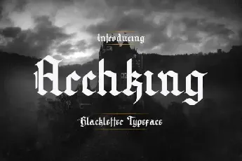 Archking Trial Blackletter font