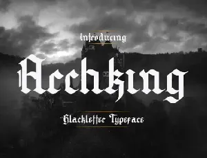 Archking Trial Blackletter font