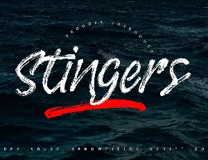 Stingers font