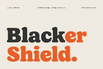 Blacker-Shield-Font