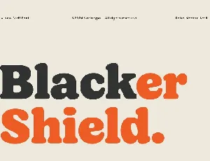 Blacker-Shield-Font