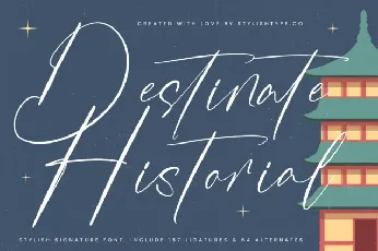 Destinate Historial font