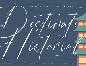 Destinate Historial font