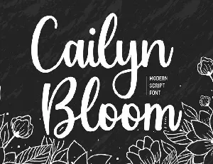 Cailyn Bloom Modern Script font