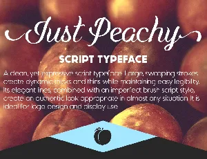 Just Peachy Free font