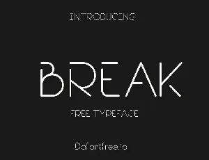 Break Family font