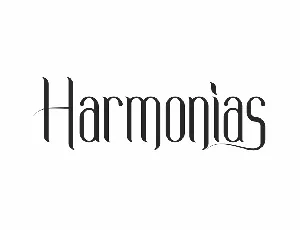 Harmonias Demo font