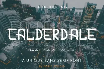 CALDERDALE DEMO font