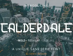 CALDERDALE DEMO font