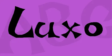 Luxo font