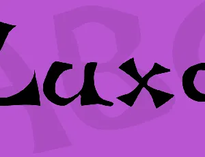 Luxo font