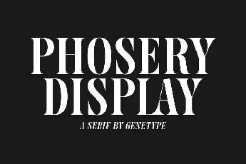 Phosery Display font