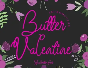 Butter Valentine Handwritten font