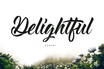 Delightful Script font