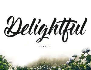 Delightful Script font