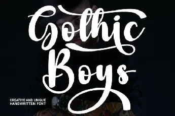 Gothic Boys Script font