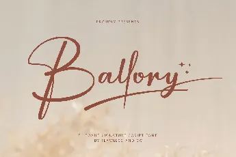 Ballory font