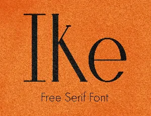 Ike font