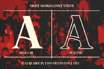 Night Georgia font