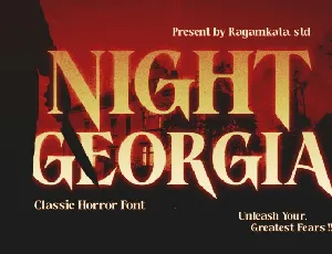 Night Georgia font