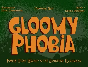 Gloomy Phobia DEMO font