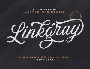 Linkgray Modern Script font