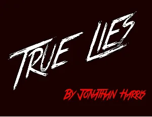 True Lies font