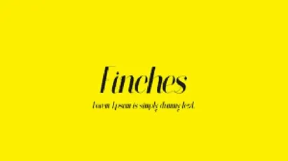 Finches Typeface Free font