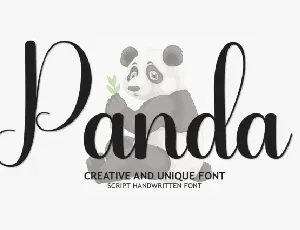 Panda Script Typeface font