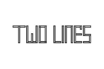 Two Lines Demo font