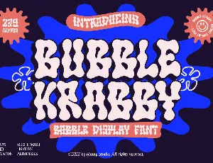 Bubble Krabby font