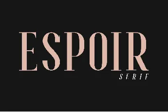 Espoir Serif Demo font