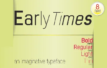 Early Times font