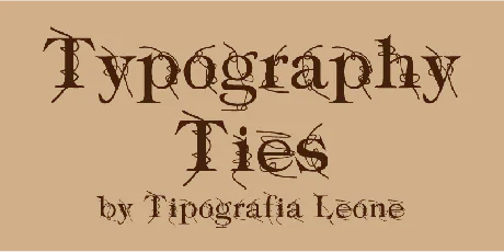 Typography ties font