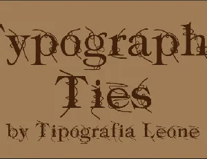 Typography ties font