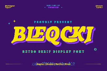 BLEQCKI Trial font