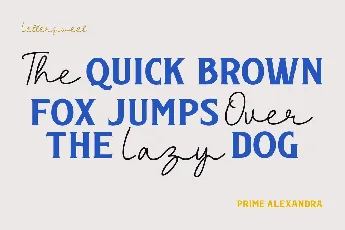 Prime Alexandra Script font