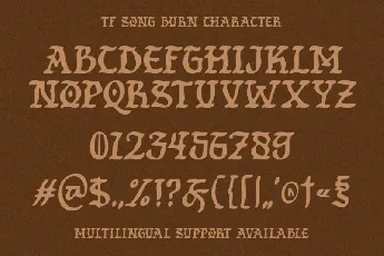 TF Song Burn font