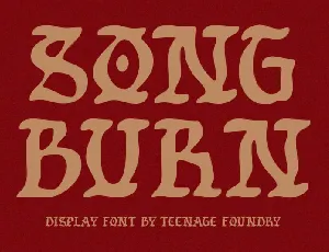 TF Song Burn font