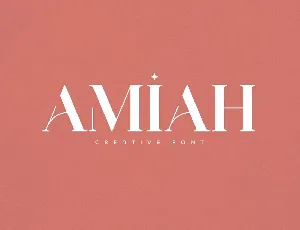 Amiah font