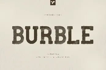 Burble font