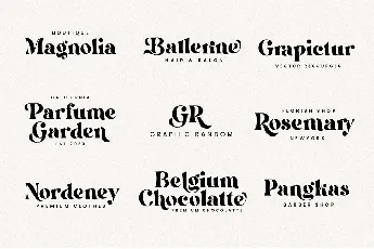 Bellagium font