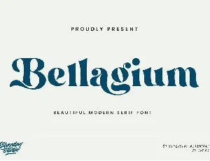 Bellagium font