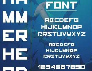 Hammerhead font