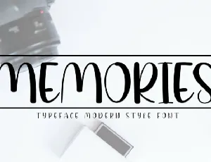 Memories Display Typeface font