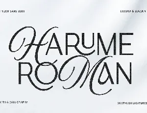 Harume Roman font