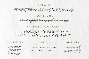 Nagietha Handwritten Signature font