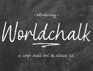 Worldchalk font