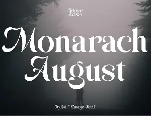 Monarach August font