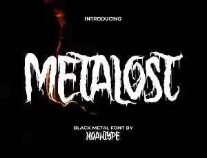 Metalost Display font